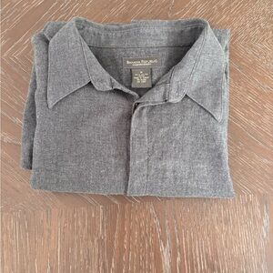 Banana Republic Gray Lightweight Shirt Jacket